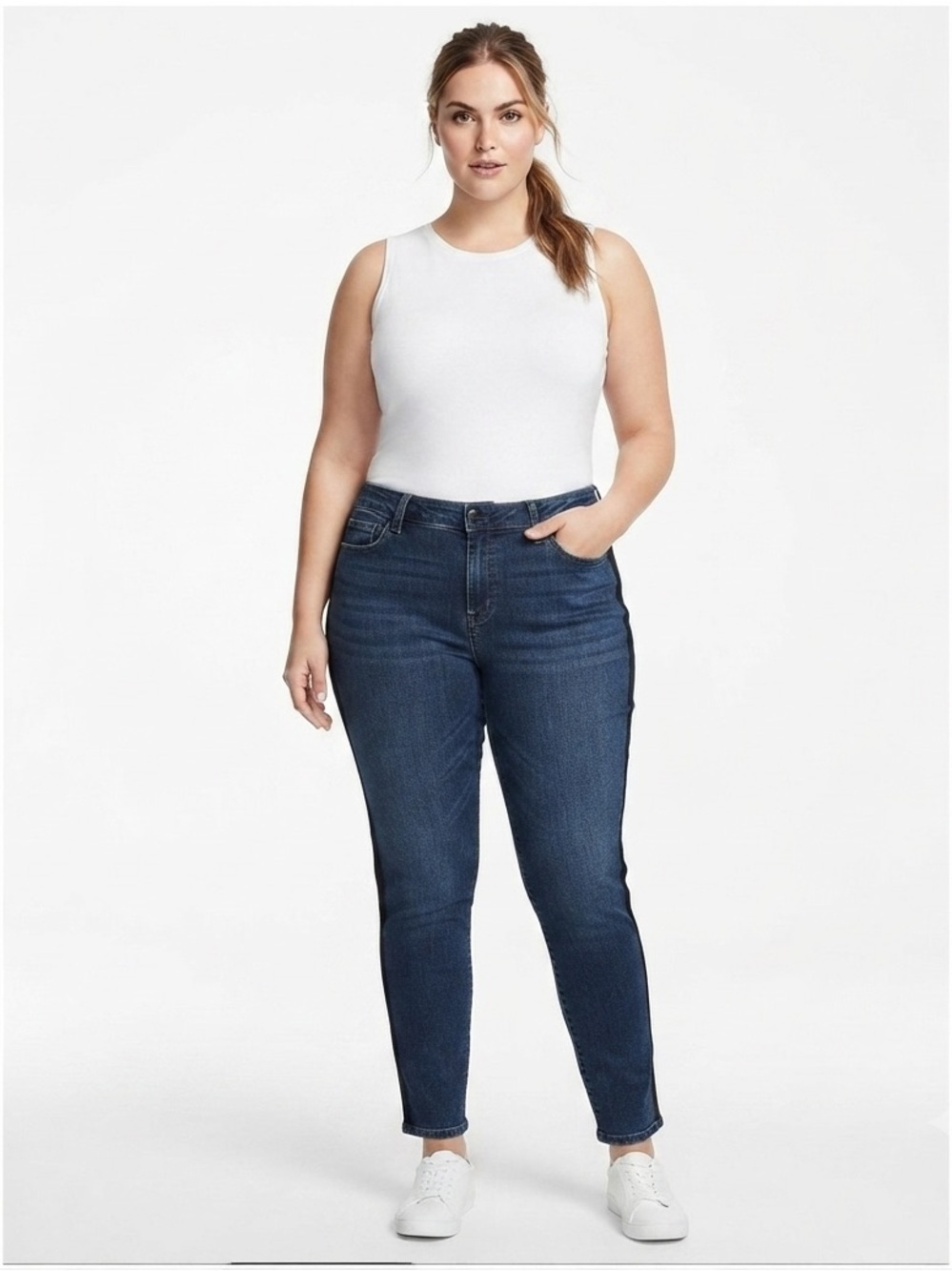 Westport 1962 Signature Skinny Tuxedo Strip Jeans 14
